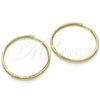 Argolla Mediana 02.156.0152.40 Oro Laminado, con Blanca Zirconia Cubica, Pulido, Tono Dorado