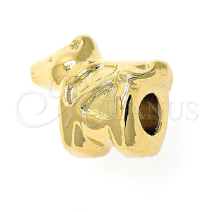 Dije Love Link 05.179.0034 Oro Laminado, Diseño de Perro, Pulido, Tono Dorado