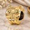 Dije Love Link 05.179.0032 Oro Laminado, Diseño de Osito, Pulido, Tono Dorado