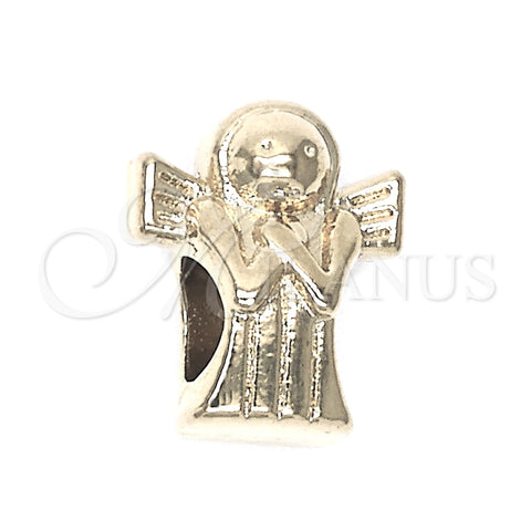 Dije Love Link 05.179.0036 Oro Laminado, Diseño de Angel, Pulido, Tono Dorado