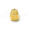 Dije Love Link 05.179.0011 Oro Laminado, Diseño de Arco, Pulido, Tono Dorado