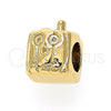 Dije Love Link 05.179.0022 Oro Laminado, Pulido, Tono Dorado