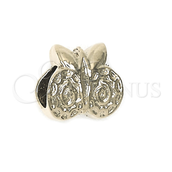 Dije Love Link 05.179.0003 Oro Laminado, con Blanca Cristal, Pulido, Tono Dorado