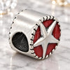 Dije Love Link 05.184.0015 Plata Rodinada, Diseño de Estrella, Esmaltado, Rodinado