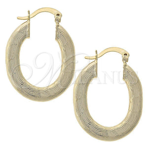 Argolla Mediana 02.163.0013 Oro Laminado, Diamantado, Tono Dorado