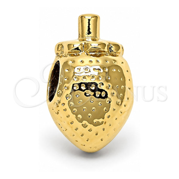 Dije Love Link 05.179.0031 Oro Laminado, Diseño de Perro, Pulido, Tono Dorado