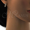 Argolla Huggie 02.156.0138.15 Oro Laminado, con Blanca Zirconia Cubica, Pulido, Tono Dorado