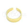 Anillo del Pie 01.117.0003 Oro Laminado, Diseño de Estrella, Diamantado, Tono Dorado (One size fits all)