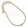 Collares con Dije 04.63.0016 Oro Laminado, Diseño de Corazón y Cola de Raton, con Micro Pave Blanca, Pulido, Tono Dorado (Grosor 02 MM, 18 Pulgadas de Largo)
