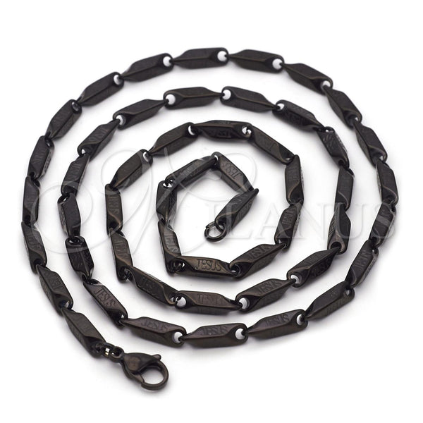 Gargantilla Basica 04.113.0067.30 Acero Inoxidable, Diamantado, Dos Tonos (30 Inches Length)