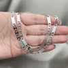 Collar y Pulsera 04.113.0054.24 Acero Inoxidable, Diseño de Mariner, Diamantado, Tono Plateado