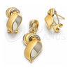 Juego de Arete y Dije de Adulto 10.59.0178 Oro Laminado, Mate, Tono Dorado