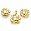 Juego de Arete y Dije de Adulto 10.59.0187 Oro Laminado, con Blanca Cristal, Pulido, Tono Dorado