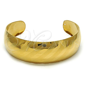 Aro Individual 07.101.0002 Oro Laminado, Pulido, Tono Dorado (Grosor 25 MM, Talla Unica)