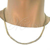 Gargantilla Basica 5.222.005.22 Oro Laminado, Diseño de Cubana, Pulido, Tono Dorado (120 Gauge, Thickness, 22 Inches Length)