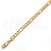 Gargantilla Basica 5.222.014.22 Oro Laminado, Diseño de Figaro, Pulido, Tono Dorado (140 Gauge, Thickness, 22 Inches Length)