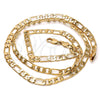 Gargantilla Basica 5.222.014.22 Oro Laminado, Diseño de Figaro, Pulido, Tono Dorado (140 Gauge, Thickness, 22 Inches Length)