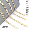 Gargantilla Basica 5.222.024.22 Oro Laminado, Diseño de Mariner, Pulido, Tono Dorado (120 Gauge, Thickness, 22 Inches Length)