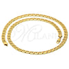 Gargantilla Basica 5.222.021.22 Oro Laminado, Diseño de Mariner, Pulido, Tono Dorado (200 Gauge, 09 MM Thickness, 22 Inches Length)