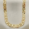 Gargantilla Basica 5.222.022.22 Oro Laminado, Diseño de Mariner, Pulido, Tono Dorado (180 Gauge, 08 MM Thickness, 22 Inches Length)