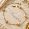 Pulsera Elegante 03.63.1199.07 Oro Laminado, Diseño de Rolo, Mate, Tono Dorado (Grosor 06 MM, 7 Pulgadas de Largo)