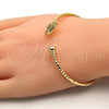 Aro Individual 07.193.0013 Oro Laminado, Diseño de Corazón, con Blanca Zirconia Cubica, Diamantado, Tono Dorado (03 MM Thickness, One size fits all)