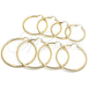 Argolla Mediana 5.136.005.30 Oro Laminado, Diseño de Hueco, Pulido, Tono Dorado