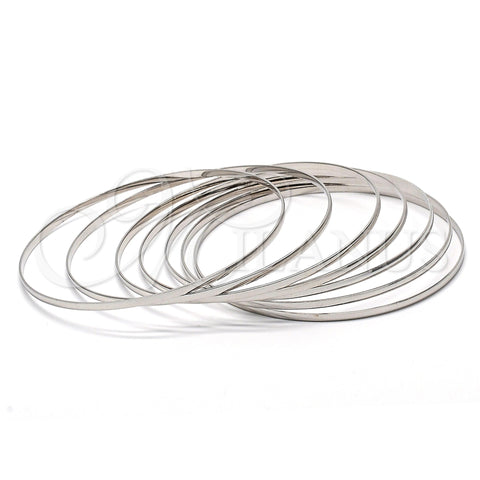 Aro Semanario 5.232.002.1.06 Rodio Laminado, Pulido, Rodinado (02 MM Thickness, Size 6 (2.75 Diameter))