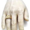 Anillo de Hombre 01.185.0001.12 Oro Laminado, Diseño de Dinero, Pulido, Tono Dorado (Tamaño 12)