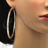 Argolla Extra Grande 5.138.001.1.80 Oro Laminado, Diamantado, Tres Tonos