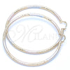 Argolla Extra Grande 5.138.001.1.80 Oro Laminado, Diamantado, Tres Tonos