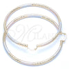 Argolla Extra Grande 5.138.001.1.80 Oro Laminado, Diamantado, Tres Tonos