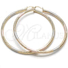 Argolla Extra Grande 5.138.001.1.80 Oro Laminado, Diamantado, Tres Tonos