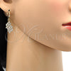 Arete Colgante 02.210.0001 Oro Laminado, con Blanca Zirconia Cubica, Pulido, Tono Dorado