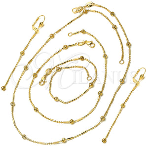 Collar, Pulsera, Tobillera y Dije 04.63.1191 Oro Laminado, Pulido, Tono Dorado