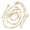 Collar, Pulsera, Tobillera y Dije 04.63.1191 Oro Laminado, Pulido, Tono Dorado