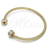 Aro Individual 07.97.0059 Oro Laminado, con Blanca Zirconia Cubica, Diamantado, Tono Dorado (03 MM Thickness, One size fits all)