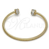 Aro Individual 07.97.0059 Oro Laminado, con Blanca Zirconia Cubica, Diamantado, Tono Dorado (03 MM Thickness, One size fits all)
