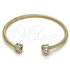 Aro Individual 07.97.0059 Oro Laminado, con Blanca Zirconia Cubica, Diamantado, Tono Dorado (03 MM Thickness, One size fits all)