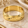 Anillo de Boda 5.164.035.07 Oro Laminado, Diamantado, Tono Dorado (Tamaño 7)