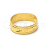Anillo de Boda 5.164.035.07 Oro Laminado, Diamantado, Tono Dorado (Size 7)