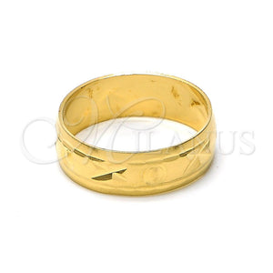 Anillo de Boda 5.164.035.09 Oro Laminado, Diamantado, Tono Dorado (Size 9)
