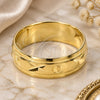 Anillo de Boda 5.164.035.10 Oro Laminado, Diamantado, Tono Dorado (Tamaño 10)