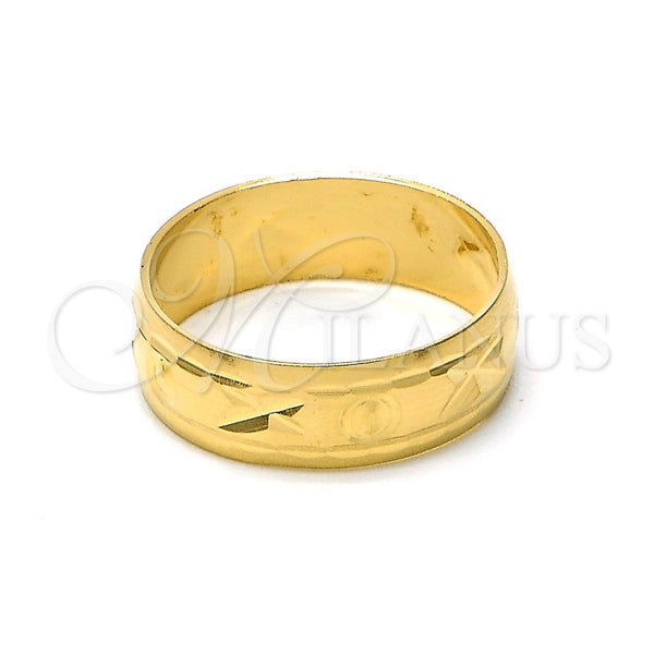 Anillo de Boda 5.164.035.11 Oro Laminado, Diamantado, Tono Dorado (Size 11)