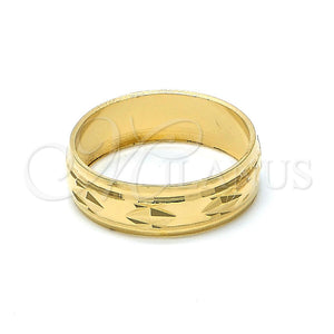 Anillo de Boda 5.164.033.07 Oro Laminado, Diamantado, Tono Dorado (Size 7)