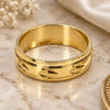 Anillo de Boda 5.164.033.09 Oro Laminado, Diamantado, Tono Dorado (Tamaño 9)
