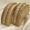 Pulsera Tennis 03.206.0007.07 Oro Laminado, con Blanca Zirconia Cubica, Pulido, Tono Dorado (11 MM Thickness, 7 Inches Length)