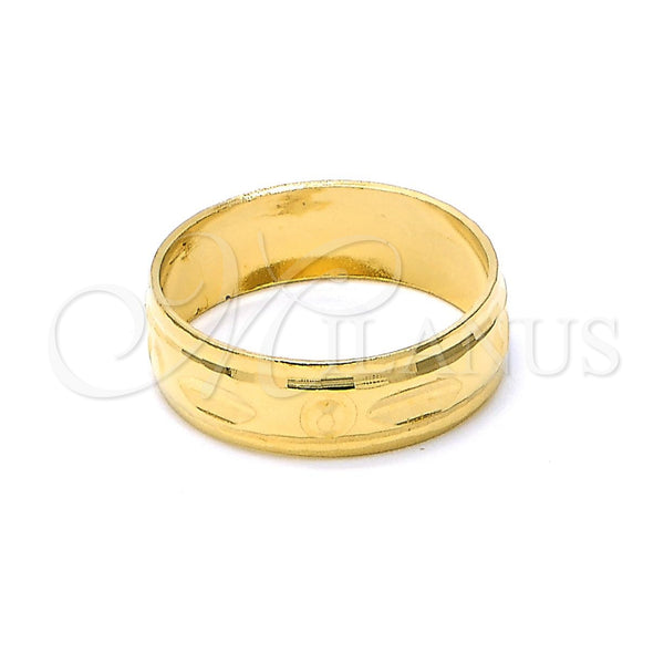 Anillo de Boda 5.164.032.07 Oro Laminado, Diamantado, Tono Dorado (Size 7)