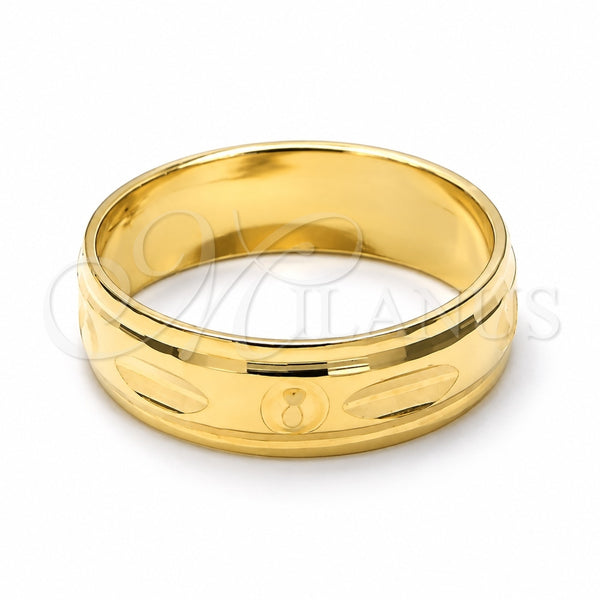 Anillo de Boda 5.164.032.07 Oro Laminado, Diamantado, Tono Dorado (Size 7)