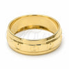 Anillo de Boda 5.164.034.07 Oro Laminado, Diamantado, Tono Dorado (Size 7)